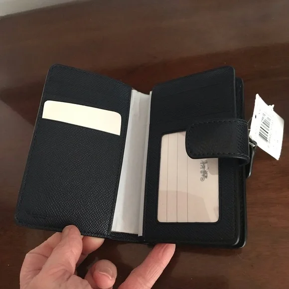 Coach BLUE MULTI Colorblock Leather MINI BENNETT & Wallet NWT - Picture 13 of 16